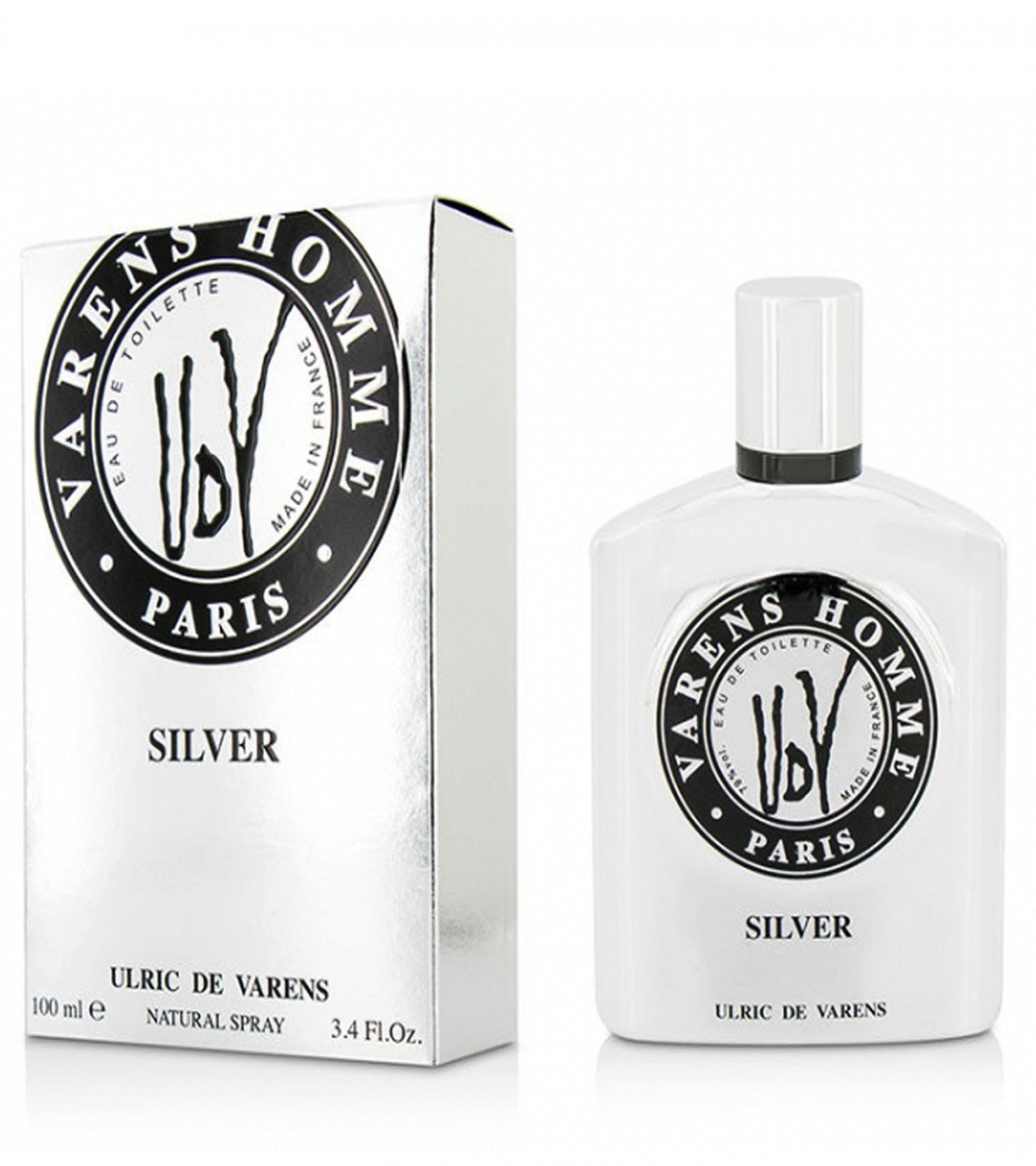 Ulric de Varens ( UDV ) Silver Perfume For Men - Eau De Toilette - 100 ml