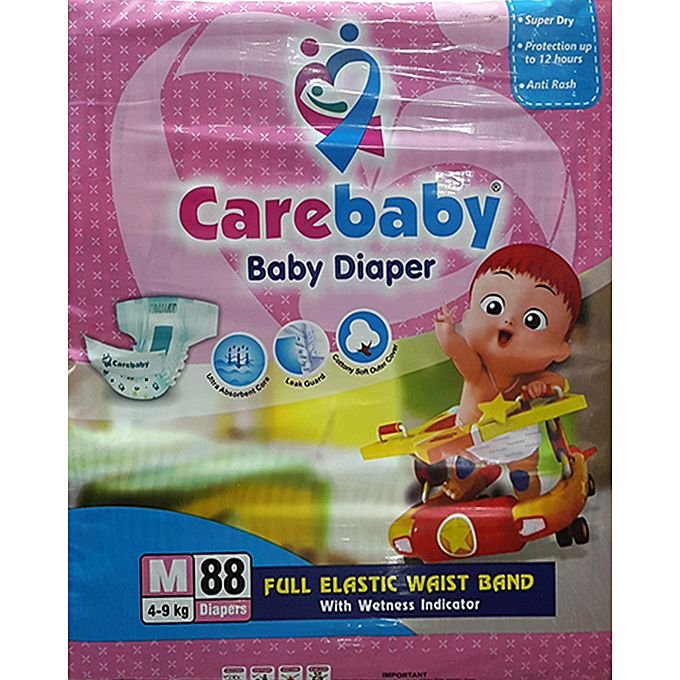 Care baby diapersJumbo packM (3) 88 PCS Edokan.pk